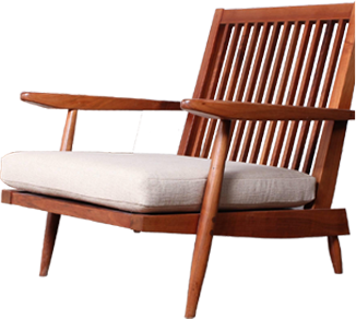 Spindle Back Lounge Chair